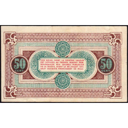 Chambéry - Pirot 44-8 - 50 centimes - Série AU 146 - 27/07/1916 - Etat : TTB