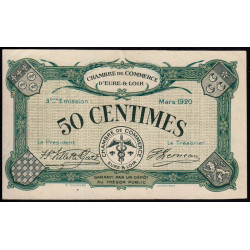 Chartres (Eure-et-Loir) - Pirot 45-9 - 50 centimes - 03/1920 - Etat : SUP+