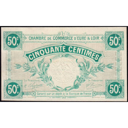 Chartres (Eure-et-Loir) - Pirot 45-1 - 50 centimes - 01/10/1915 - Etat : NEUF