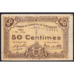 Chateauroux - Pirot 46-22 - 50 centimes - 10/05/1920 - Etat : TB