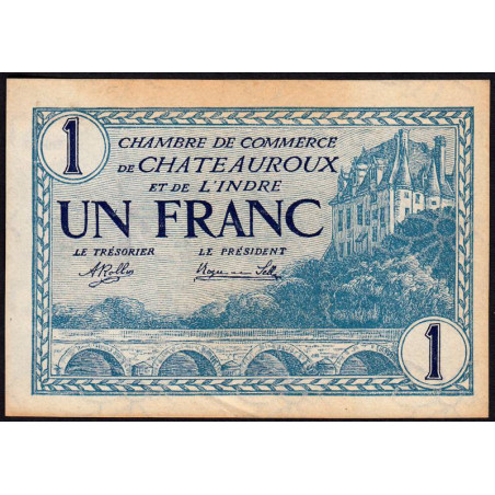 Chateauroux (Indre) - Pirot 46-26 - 1 franc - 11/08/1920 - Etat : SUP+