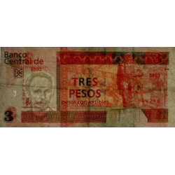 Cuba - Pick FX 47_1 - 3 pesos - Série BB 03 - 2006 - Etat : TTB-