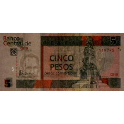 Cuba - Pick FX 48_2 - 5 pesos - Série CD 19 - 2007 - Etat : TTB-