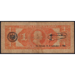 El Salvador - Pick 105 - 1 colon - Série FD - 08/09/1964 - Etat : B+