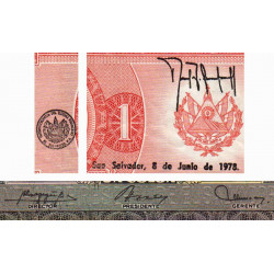 El Salvador - Pick 125a2 - 1 colon - 11/05/1978 - Etat : TTB+