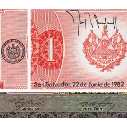 El Salvador - Pick 133A - 1 colon - 03/06/1982 - Etat : NEUF