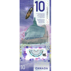 Canada - Pick 113a - 10 dollars - Série FTY - 2018 - Polymère - Etat : NEUF