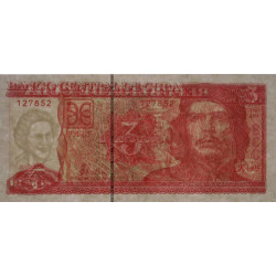 Cuba - Pick 127a - 3 pesos - Série FA-05 - 2004 - Etat : SUP