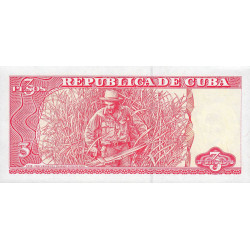 Cuba - Pick 127b - 3 pesos - Série FB 14 - 2005 - Etat : NEUF