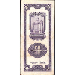 Chine - Central Bank of China - Pick 329_2 - 50 customs gold units - 1930 - Etat : TTB