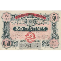 Angoulême - Pirot 9-40 - 50 centimes - 5ème série C - 11/04/1917 - Etat : SPL