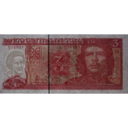 Cuba - Pick 127b - 3 pesos - Série FB-14 - 2005 - Etat : SUP