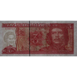 Cuba - Pick 127b - 3 pesos - Série FB-14 - 2005 - Etat : SPL