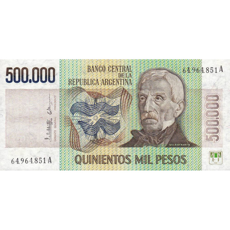 Argentine - Pick 309_2 - 500'000 pesos - Série A - 1981 - Etat : NEUF