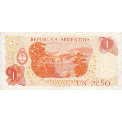 Argentine - Pick 287_4 - 1 peso - Série D - 1972 - Etat : TB+