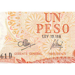 Argentine - Pick 287_4 - 1 peso - Série D - 1972 - Etat : TB+