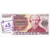 Argentine - Pick 321 - 5 australes sur 5'000 pesos argentinos - Série B - 1985 - Etat : NEUF