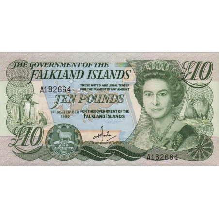 Falkland (îles) - Pick 14a - 10 pounds - Série A - 01/09/1986 - Etat : NEUF