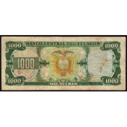 Equateur - Pick 125a_IO1 - 1'000 sucres - 29/09/1986 - Etat : TB-
