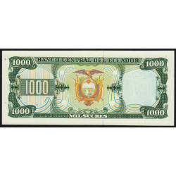 Equateur - Pick 125b_IX - 1'000 sucres - 08/06/1988 - Etat : NEUF