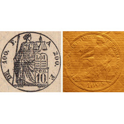 Droit proportionnel - 1886 - 10 centimes - Etat : TTB