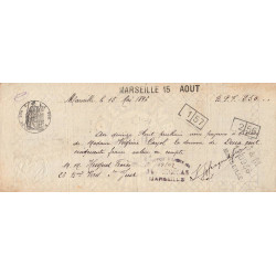13 - Marseille - Droit prop. - 1896 - 15 centimes - Etat : TTB+