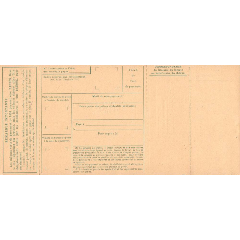 Chèque Postal - Marseille - 1956 - Etat : SUP