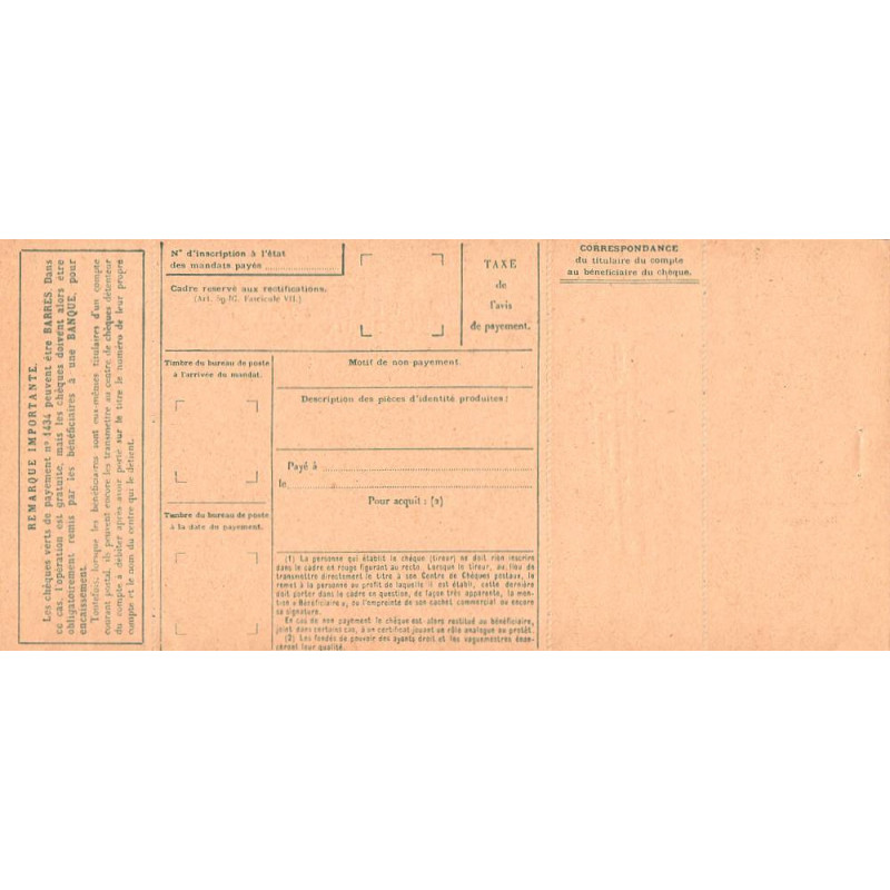 Chèque Postal - Marseille - 1956 - Etat : SUP