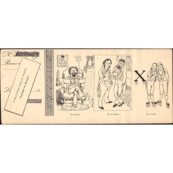Variation sur le verbe : Toucher le chèque - 1892 - 4 feuillets - Etat : TTB