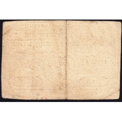 Assignat 12a - 5 livres - 6 mai 1791 - Série 19K - Etat : TB
