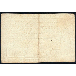 Assignat 19a - 5 livres - 28 septembre 1791 - Etat : TTB