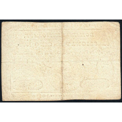 Assignat 19a - 5 livres - 28 septembre 1791 - Série 29F - Etat : TTB