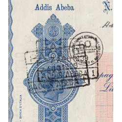 Ethiopie - Occup. italienne - 10'050 lire - 07/08/1939 - Etat : SPL