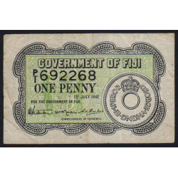 Fidji - Pick 47 - 1 penny - Série P/1 - 01/07/1942 - Etat : TB+