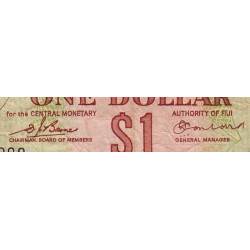 Fidji - Pick 71a - 1 dollar - Série B/1 - 1974 - Etat : TB