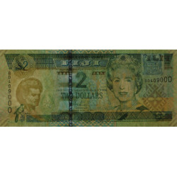 Fidji - Pick 104a - 2 dollars - Série BD - 2002 - Etat : pr.NEUF