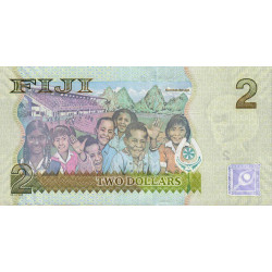 Fidji - Pick 109a - 2 dollars - Série CN - 2007 - Etat : NEUF