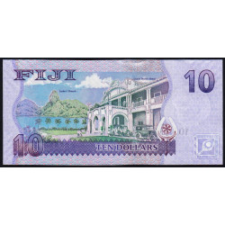 Fidji - Pick 111a - 10 dollars - Série CH - 2007 - Etat : NEUF
