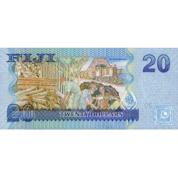 Fidji - Pick 112a - 20 dollars - Série DH - 2007 - Etat : NEUF