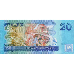 Fidji - Pick 117a - 20 dollars - Série FFA - 2013 - Etat : NEUF