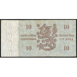 Finlande - Pick 104a_123 - 10 markkaa - Litt. A - Série AÅ - 1963 (1968) - Etat : TB+