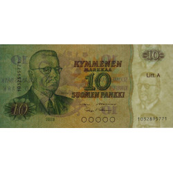 Finlande - Pick 112a_15 - 10 markkaa - Litt. A - 1980 (1984) - Etat : SUP