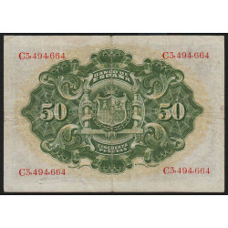 Espagne - Pick 58a - 50 pesetas - 24/09/1906 - Etat : TB+