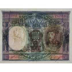 Espagne - Pick 70c - 1'000 pesetas - 01/07/1925 (1936) - Sans série - Etat : SUP