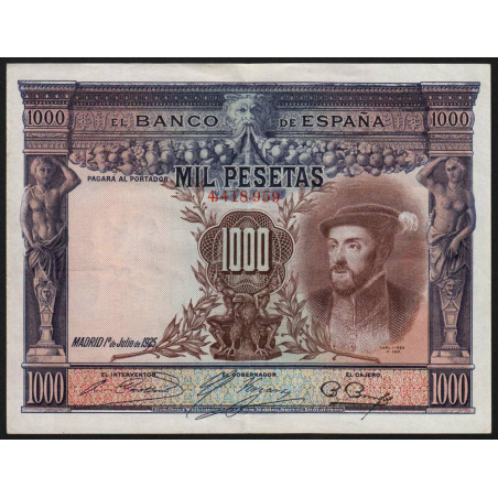 Espagne - Pick 70c - 1'000 pesetas - 1936 - Sans série - Etat : TTB+