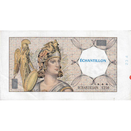 Athena à gauche - Format 200 francs MONTESQUIEU - DIS-03-F-03 variété 3 - Etat : TTB+