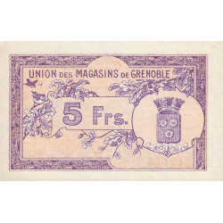 38 - Grenoble - Union des Magasins - 5 francs - 1950 - Etat : NEUF