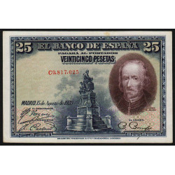 Espagne - Pick 74c - 25 pesetas - 1936 - Série C - Etat : SPL