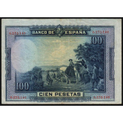 Espagne - Pick 76a - 100 pesetas - 15/08/1928 - Sans série - Etat : TTB+