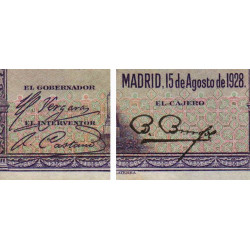 Espagne - Pick 76a - 100 pesetas - 15/08/1928 - Série A - Etat : TB+